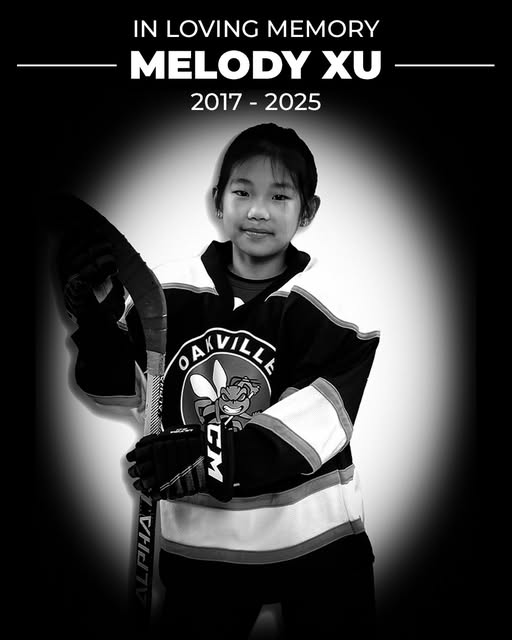 Melody Xu Accident, Oakville ON Death, Oakville Hornets Girls Hockey Association Mourns Passing